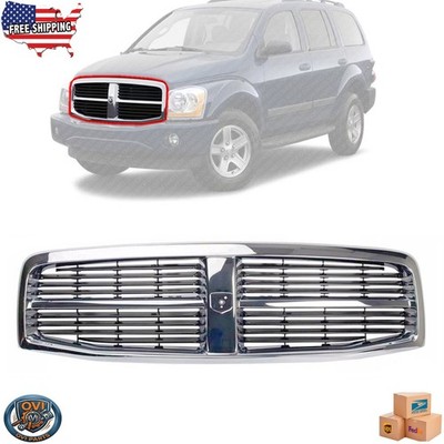 For 2004 2005 2006 Dodge Durango Front Grille Chrome And Black Plastic CH1200274