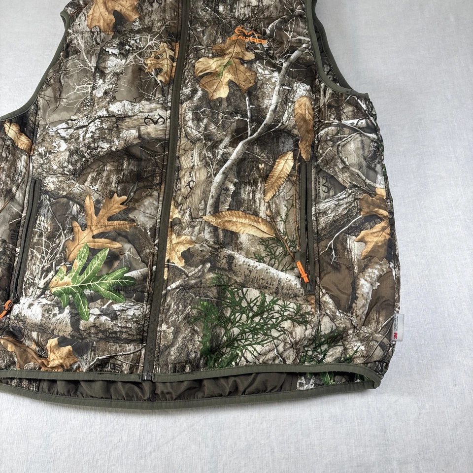 Realtree Reversible Hunting Camo Vest Nylon Men's Size Small Outdoors Woods - Image 3 of 4