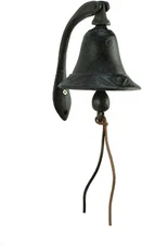 Colonial Tin Works Cast Iron Logan Dinner Bell with Bracket -... 