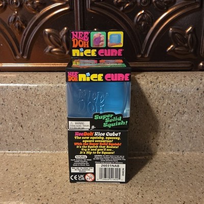 NeeDoh Nice Cube Blue New Sealed in box Authentic Nee Doh