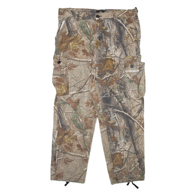 REDHEAD Cargo Herren Hosen Beige Lockerer Gerader Schnitt W36 L30