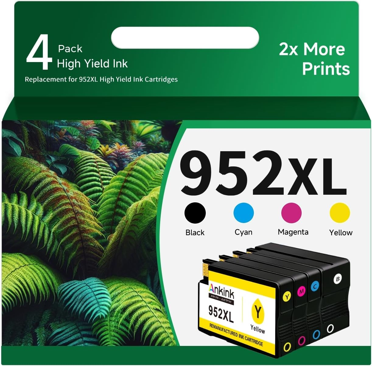 4-Pack HP 952XL Ink Cartridges for OfficeJet Pro 8710 7740 8720 8702-image