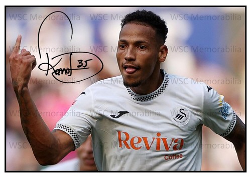 11278. Ronald Signed Pictures A4 Prints Swansea City Estrela Amadora