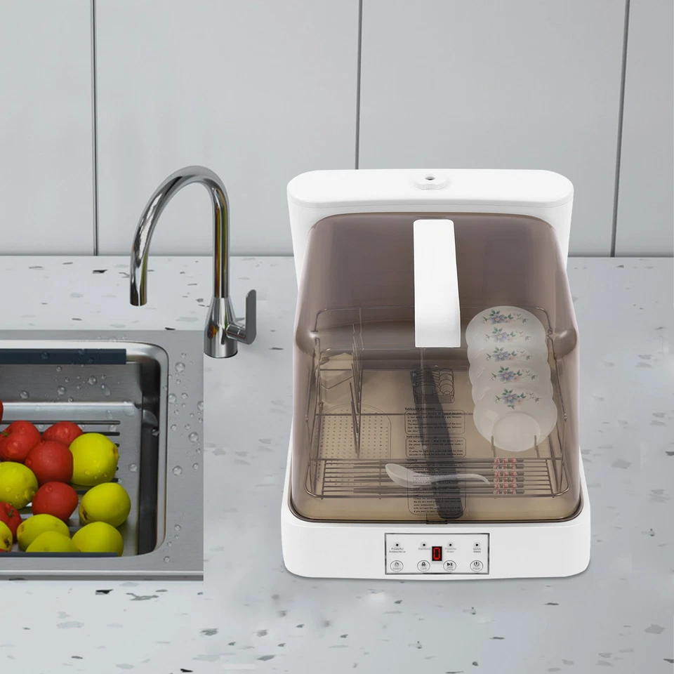 6L/1.59gal Portable Mini Dishwasher Automatic Dishwashing with Tank - Image 4 of 4