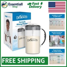 Easy-Blend Black Baby Formula Mixer, 36oz - Spill-free  Dishwasher Safe Design