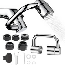 Universal Sink Faucet 1440  Rotatable Faucet Extension, U Shaped Faucet Extende