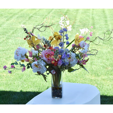 Artificial Colorful Silk Spring Floral Bouque...