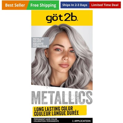 Metallics Permanent Hair Color, M71 Metallics Silver