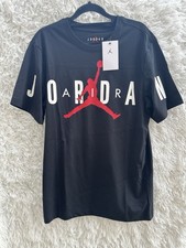 Jordan Black and Red Men's T-Shirt New Size Small