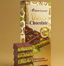 Dubai Chocolate Bar Original Premium 200g   Milk Chocolate, Smooth  Creamy
