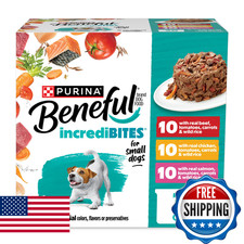 Purina Beneful Small Breed Wet Dog Food Variety Pack IncrediBites with Real Beef