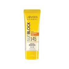 Jovees Herbal Sun Block SPF 45 Lightweight Sunscreen for Dry Skin 50g