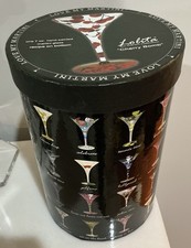 Lolita Hand Painted Cherry Bomb Martini Glass With Recipe On The Bottom