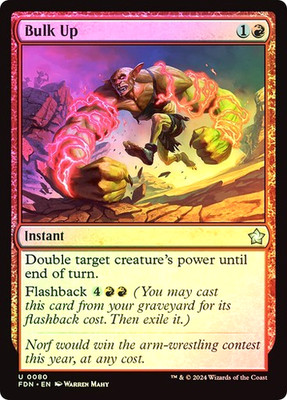 MTG - Bulk Up - Foil - Foundations - Magic the Gathering