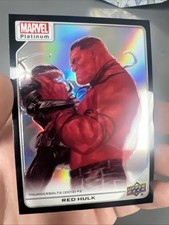 2023 Upper Deck Marvel Platinum High Series Black Rainbow Red Hulk #190