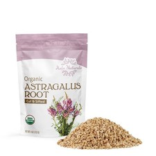 Organic Astragalus Root Cut  Sifted, 4 Ounces Astragalus membranaceus USDA C...