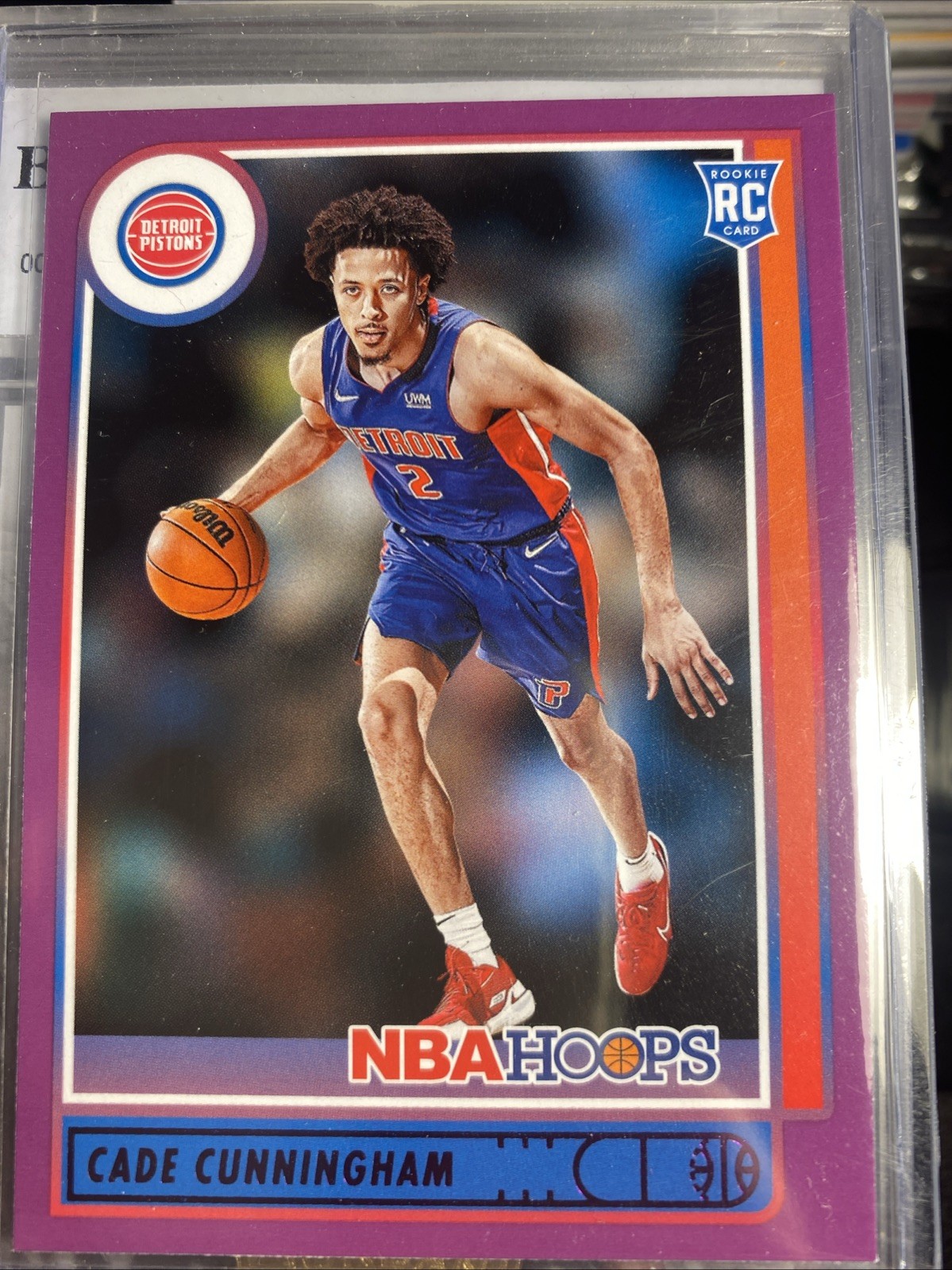 2021-22 Panini NBA Hoops - Rookies Cade Cunningham #201 Purple (RC)