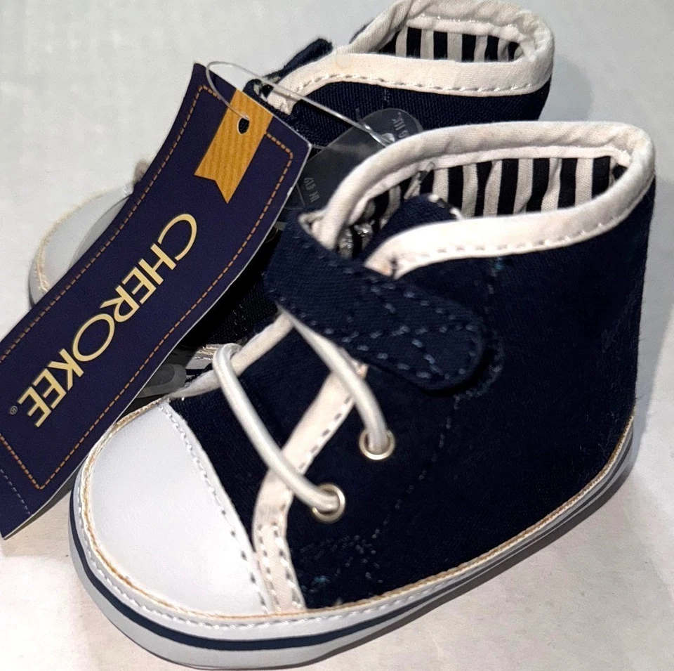 CHEROKEE TOPS BEBÉ TELA/AZUL MARINO/BLANCO TALLA 0-3 MESES Foto 2 de 3