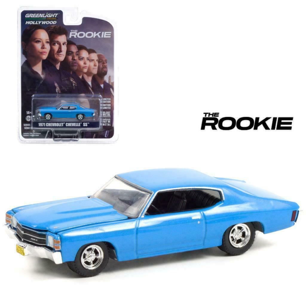 Greenlight 1:64 1971 CHEVROLET CHEVELLE SS BLUE 
