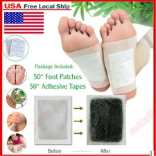 50X Detox Foot Pads Patch Detoxify Toxins Adhesive Keep Fit Health Care Slimming