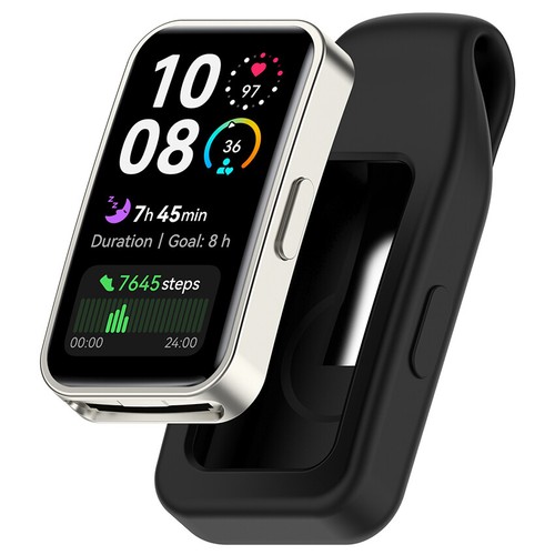 Do HUAWEI Band 10/9/8 NFC Silikon + Stal Osłona ochronna Klips przełączający - Zdjęcie 15 z 27