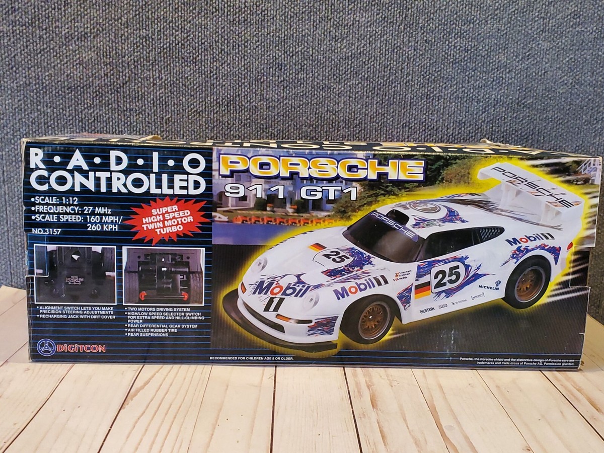 1996 Porsche 911 GT1 Digitcon Mobil 1 Race R/C Car 1:12