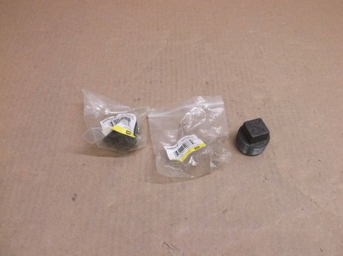 Quantity 2) 521-805HN Southland 1" Black Malleable Iron Square Plugs * - Picture 1 of 4