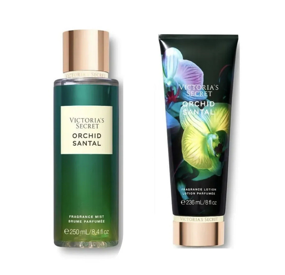 Victoria's Secret Orchid Santal Fragrance Mist 8.4 Fl Oz & Lotion