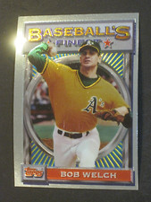 1993 TOPPS FINEST BOB WELCH OAKLAND ATHLETICS CARD #151!!!!!!