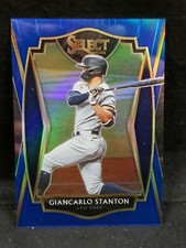 2021 Panini Select #175 Premier Level Blue Prizm Giancarlo Stanton 23/149