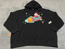 NEW Disney Hoodie Adult XXL Black Mickey Mouse Play In The Park Astro Orbiter
