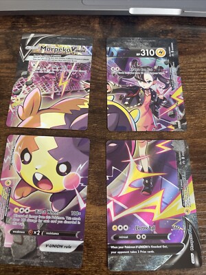 Pokemon Morpeko V-Union Swsh287-290 4 Card Set Fresh Out The Pack