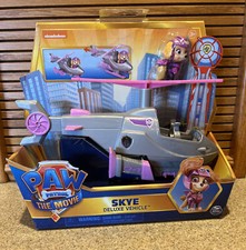 Paw Patrol The Movie SKYE Deluxe Vehicle Helicopters w/Figure - New