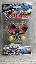 Miniature Pickle Ball Paddles And Balls Keychain Novelty Gift