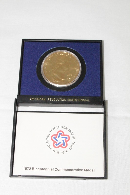American Revolution Bicentennial Medal 1972 Commemorative Coin - Washington Head