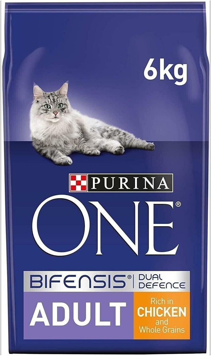 Purina ONE BIFENSIS Adult Cat Food Chicken Wholegrains Large 6KG