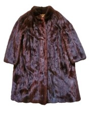 Genuine Mink Fur Coat Womens Vintage 1950s Real Fur Calman Links London Uk