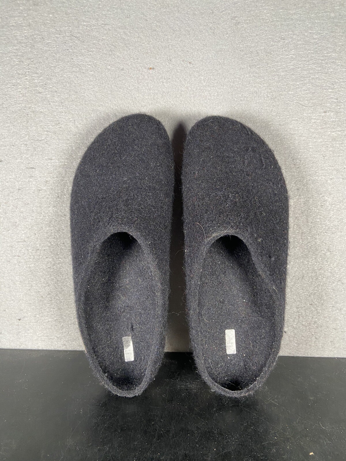 Stegmann Men’s Size 10 Black Wool Felt Eco-Friendly Slip-On Comfort Clogs-image