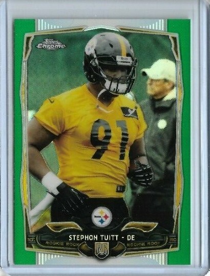 2014 Topps Chrome Stephon Tuitt Green Refractor RC Card # 210