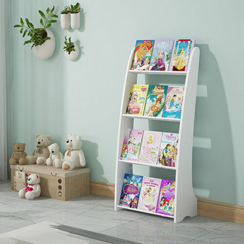 Large Floor-Standing Book Rack Display Rack 4-Tier Magazine Rack Newspaper Rack  - Afbeelding 1 van 20