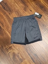 Nike Little Boys Athletic Shorts Size 6 Gray And Black NEW