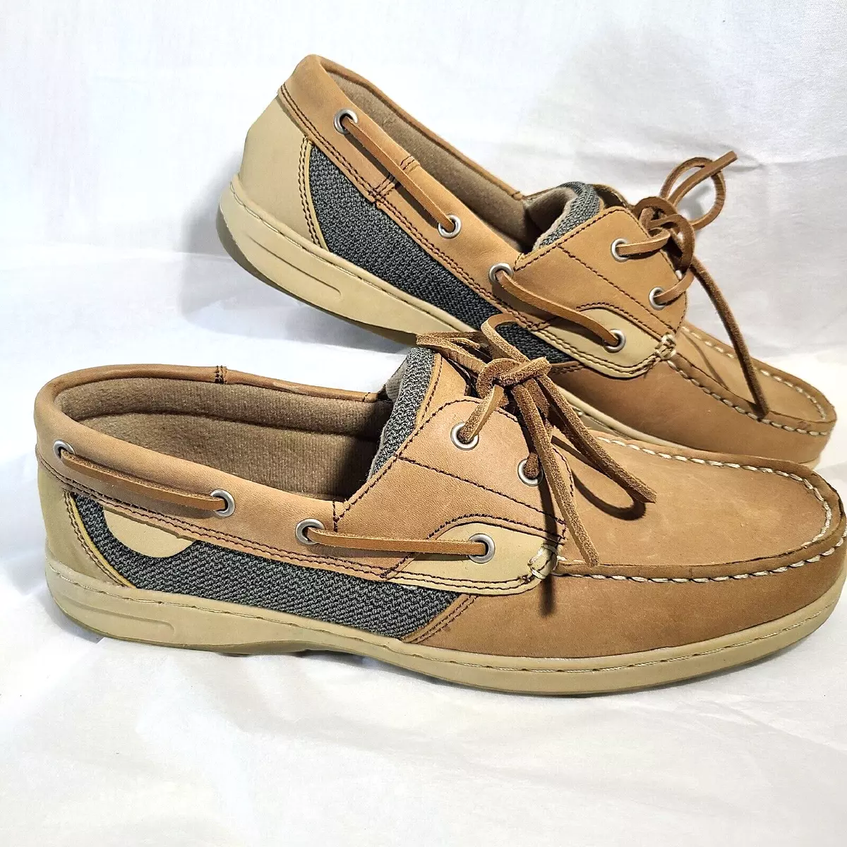 MAUI ISLAND WOMENS size 10 Med Leather Boat Shoe 747032 | eBay