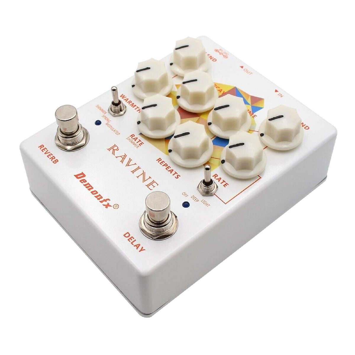 Demonfx RAVINE Reverb Delay Numerous Set Options Guitar Effect