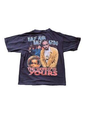 Marino Morwood x Nas ( The World Is Yours ) Vintage Style Rap Tee
