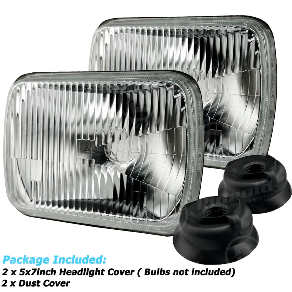 Pair 7X6" LED Headlights Hi/Lo Sealed Beam H4 For 82-93 Chevy S10 Blazer GMC S15 - Image 2 of 4