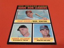 1971  TOPPS   A.L.    H. RUN   LEADERS  1970   #65    NM /  MINT  OR  BETTER  !!
