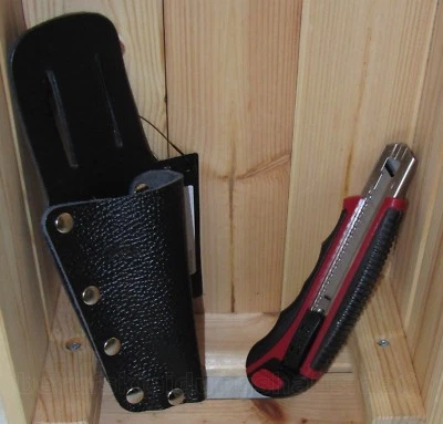 FHB Messertasche inkl. Cutter Revolverform Zunftzubehör Gürteltasche schwarz