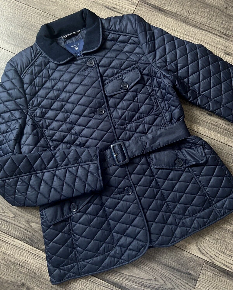 GANT Marineblau Wasserdicht Steppjacke GRÖSSE M-L Neu mit Etikett