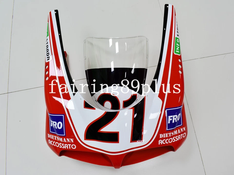 Red White Black ABS Injection Fairing Kit Fit for 1996-2002 Ducati 748 996 — 第 2/4 张图片