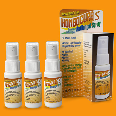 Menper Hongocura   Extra Strength Spray Foot Care Formula   2 fl oz (3-Pack)